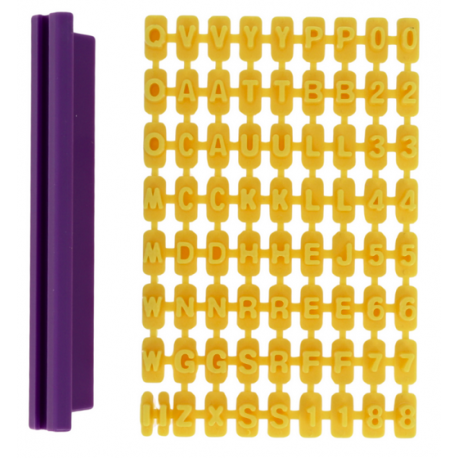 Patisdécor - Biscuit Stamp Kit - Letters and Numbers