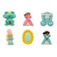 Decora - Zuckerdekorationen Prinzessin-Thema, 6 Stück