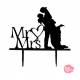 Pastkolor - Cake topper couple "Mr & Mrs"