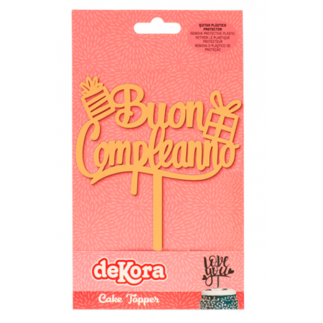 Dekora - Topper "Buon Compleanno"