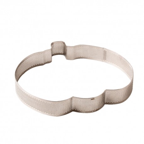 Decora - Tart shape perforated Pumpkin, 24 x 22 x 3,5 h cm
