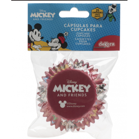 Cupcake Backförmchen Mickey, 25 Stück