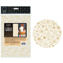 Patisdécor - Chocolate Transfer Sheet Snowflakes, 5 pieces