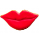Cookie cutter kiss lips, 9.2 cm (Wilton)