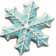 Wilton - Ice star/snowflake cookie cutter set of 3