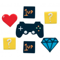 AH - Zuckerdekor Videospiele Gaming party, 7 Stück