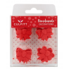 Culpitt - Décoration en sucre, noeuds rouges,12 pièces