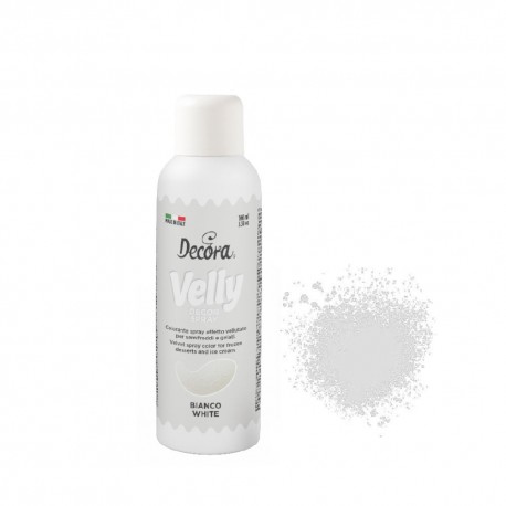 PRO - Decora - Lebensmittel Spray Samt weiss, 100 ml