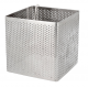 Patisdecor - Square perforated stainless steel frame, 8 x 8 x 8 cm
