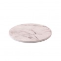 Round board with marble effect