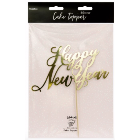 Kuchetopper Happy Happy New Year gold