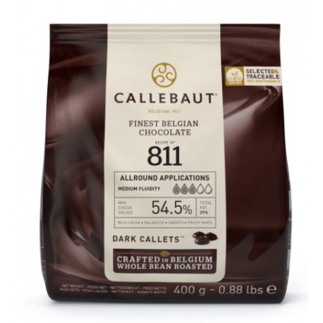 Callebaut - Dunkel Schokoladen Drops, 400 g