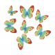 Wilton - Papillons arc-en-ciel en azyme, 8 pièces