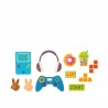 Decora Décorations en sucre, DecoKit Gamer, 9 pièces