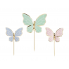 PartyDeco - Decorative spikes, butterfly, 9 spikes