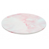 Round board with pink marble effect - 20 cm diameter, 5 mm thick