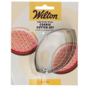 Wilton - Cookie cutter oval "calisson", set of 3