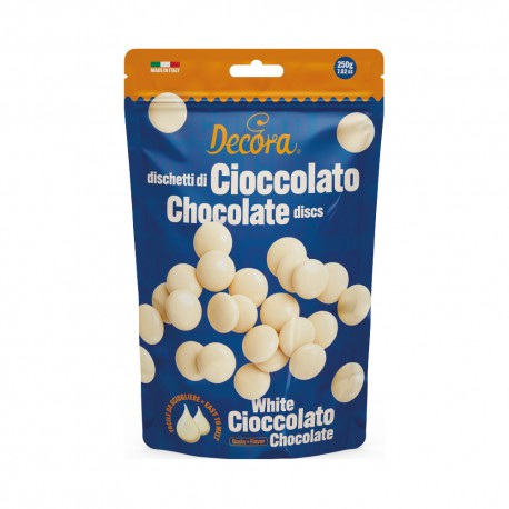 Decora - Chocolat blanc, en pistoles, 250 g