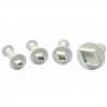 PME emporte-pièce à piston losange, set 4