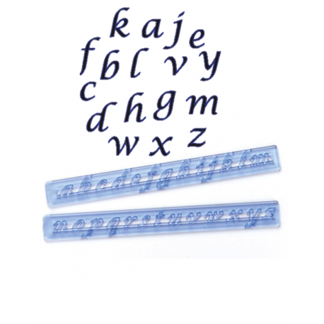 FMM Ausstechform Alphabet Kleinbuchstaben kursiv, 3.5 cm