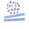 FMM Ausstechform Alphabet Kleinbuchstaben kursiv, 3.5 cm