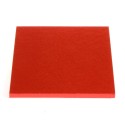 Kuchenplatte quadratisch rot, 30 cm, 12 mm dick