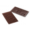 Silikomart - Moule alphabet en silicone, env. 2 cm. la lettre, 69 cavités