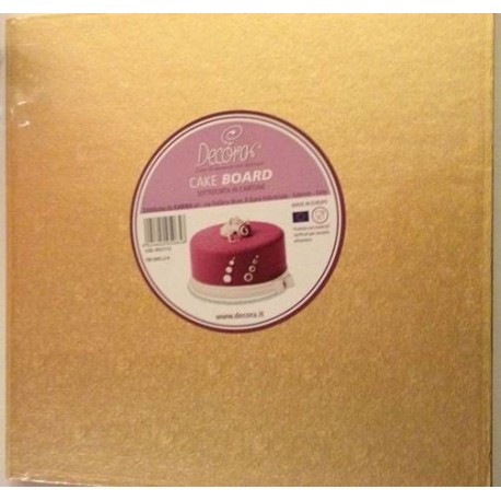 Planche dorée carrée, 30 x 30 cm, épaisseur 1.2 cm