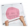 KitchenCraft - Measure and Roll PVC Icing Mat, 50 x 50 cm
