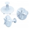 KitchenCraft - emporte-pièce avec piston feuilles de lotus, set de 3