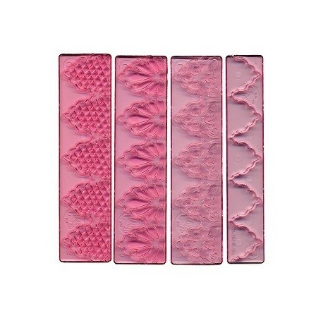 FMM Textured Lace no 1, set of 4