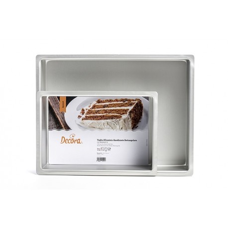 Decora - Rectangular cake pan extra Deep, 30 x 40 x 7.5 cm