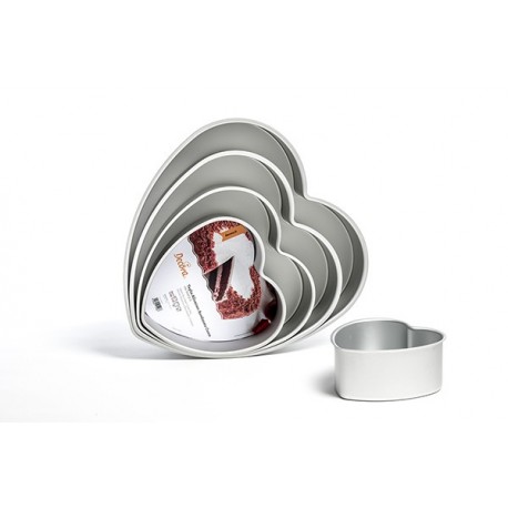Decora - Heart Cake Pan, aluminium  cm 20 x 7.5 cm