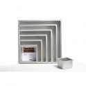 Decora - Square Cake Pan, aluminium, 20 x 20 x 10 cm
