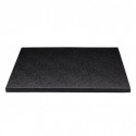 Kuchenplatte Quadratisches schwarzes, 30 x 30 cm, 12 mm thick
