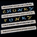 FMM Funky Chunky Alphabet & Number Tappits, 4 cm 