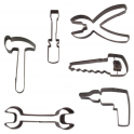 Staedter - Ausstechformen set Werkzeuge, ca. 7.5 cm, 6er Set