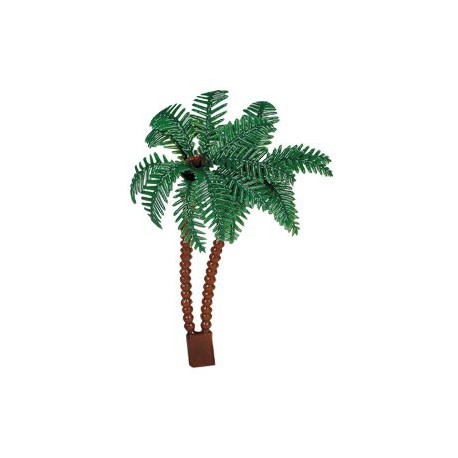 Small palm tree, plastic, approx. 7 cm, 2 pieces
