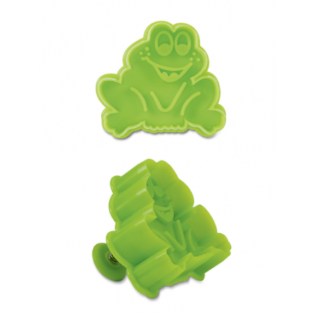 Ausstech- und Prägeform Frosch, Kunststoff, 6.5 cm
