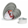 Decora - Heart Cake Pan, aluminium, 15 x 7.5 cm
