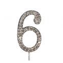 Number 6 "diamante", 45 mm high