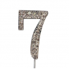 Cake Star - Number 7 "diamante", 45 mm high