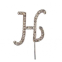 Cake Star - Buchstaben H "diamante", 45 mm Hoch