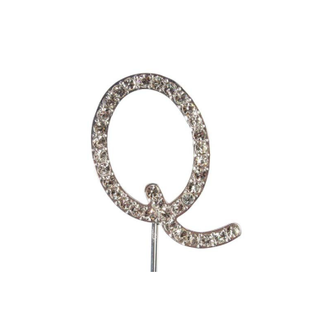 Cake Star - Buchstaben Q "diamante", 45 mm Hoch
