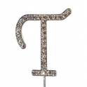 Cake Star - Letter T "diamante", 45 mm high