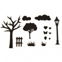 Patchwork Countryside silhouettes, set of 14