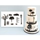 Patchwork Countryside silhouettes, set of 14