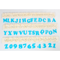 FMM Ausstechformen Alphabet und Zahlen ART DECO, 2 cm