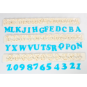 FMM - Emporte-pièce Alphabet majuscule et numéros ART DECO, 2 cm