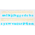 FMM - Emporte-pièce Alphabet minuscules ART DECO, 1.5 cm